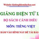 Bài giảng b bễ Tiếng Việt lớp 1 sách cánh diều