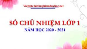 So Chu Nhiem Lop 1