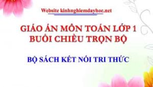 Giao An Toan Lop 1 Buoi Chi