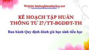 Ke Hoach Tap Huan Thong Tu