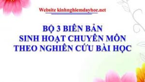 Bien Ban Sinh Hoat Chuyen M