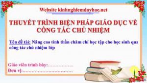 Thuyet Trinh Cong Tac Chu N