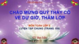 Toan Luyen Tap Chung Trang