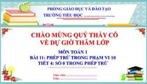 Bai 11 So 0 Trong Phep Tru