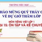 Bài 15 ôn tập và kể chuyện. Bài giảng Tiếng Việt 1, sách Kết nối