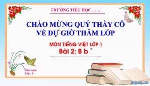 bài giảng âm b