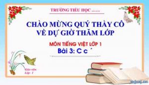 Bài giảng âm c