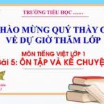 Bài 5 Ôn tập và kể chuyện. Bài giảng Tiếng Việt 1. Sách Kết nối
