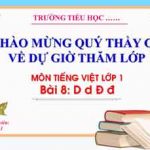 Bài 8 âm D đ. Bài giảng Tiếng Việt 1. Sách Kết nối