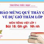 Bài 18 âm ng nh. Bài giảng Tiếng Việt 1, sách Kết nối