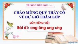 Bai 61 Ong Ong Ung Ung