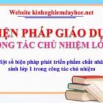 Bien Phap Chu Nhiem Lop 1