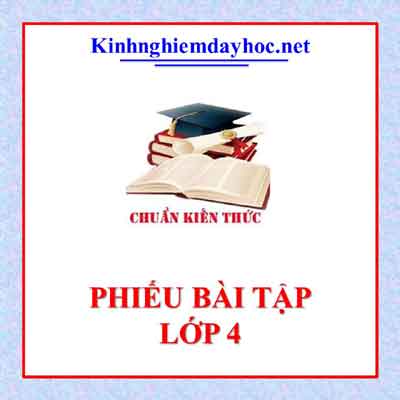 Phieu Bai Tap Lop 4