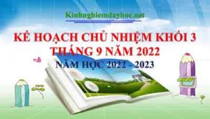Ke Hoach Chu Nhiem Lop 3