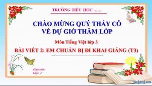 Em Chuan Bi Di Khai Giang