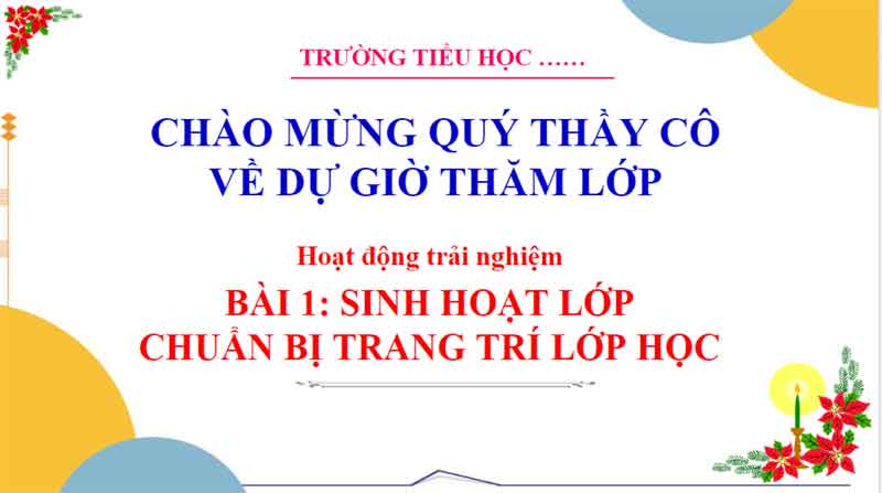 Em Trang Tri Lop Hoc