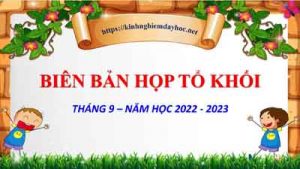 Bien Ban Hop To Khoi