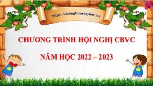 Chuong Trinh Hoi Nghi Cbvc