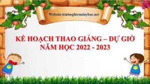 Ke Hoach Thao Giang