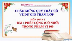 Phep Cong Co Nho