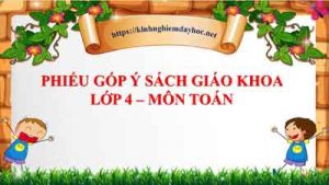 Phieu Gop Y Mon Toan