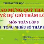 Tong Nhieu So Thap Phan
