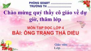 Ong Trang Tha Dieu