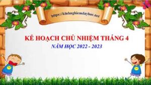 Ke Hoach Chu Nhiem Thang 4