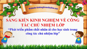Skkn Chu Nhiem Lop