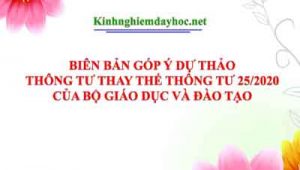 Gop Y Du Thao Thong Tu 25