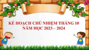 Ke Hoach Chu Nhiem Thang 10