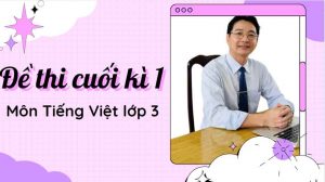 Đề thi môn Tiếng Việt lớp 3 Cuối học kì I