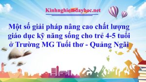 SKKN mầm non