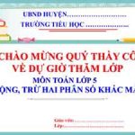 Cộng trừ hai phân số khác mẫu (T1)