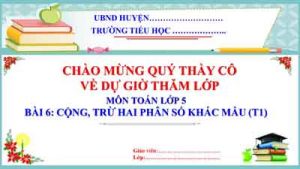 Cong Tru Hai Phan So