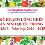 Kế hoạch lồng ghép Quốc phòng an ninh Khối 3