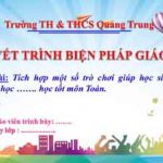 Tích hợp một số trò chơi giúp học sinh lớp 2 trường tiểu học học tốt môn Toán