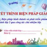 Biện pháp phát triển phẩm chất chăm chỉ cho học sinh lớp 2