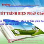 Vận dụng một số phương pháp dạy học tích cực để dạy học môn Đạo đức lớp 3 theo hướng phát triển năng lực học sinh