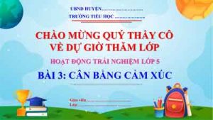 Can Bang Cam Xuc