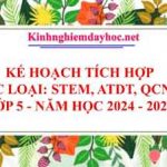 Kế hoạch tích hợp tất cả các môn lớp 5