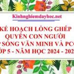 Kế hoạch lồng ghép quyền con người, nếp sống văn minh và PCCC lớp 5