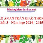 Giáo án ATGD lớp 3