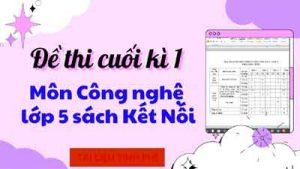 De Thi Cong Nghe 5 Hki