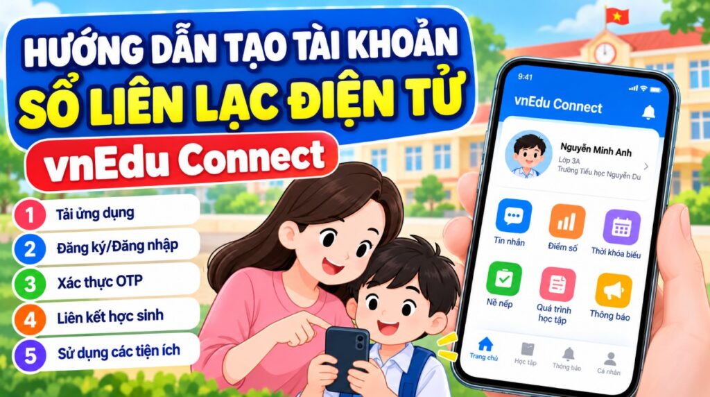 Hướng Dẫn Tạo Tài Khoản Sổ Liên Lạc Điện Tử