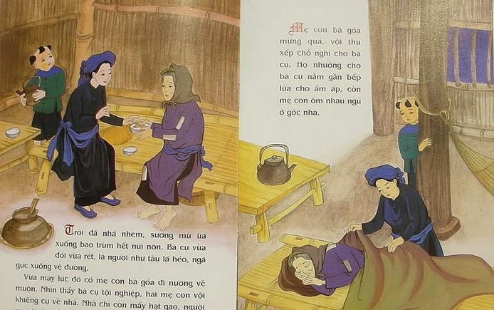 Kể lại Sự tích hồ Ba Bể bằng lời của bà lão ăn xin