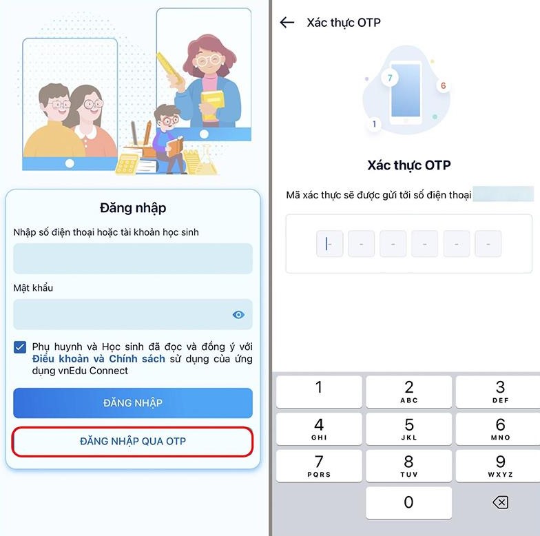 Nhập mã xác thực OTP