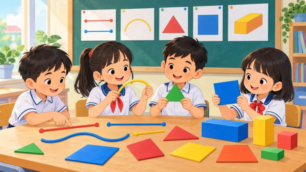 Bài tập hình học lớp 2