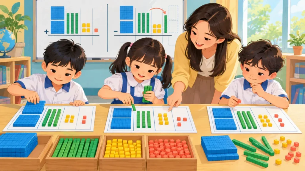 Bài tập cộng trừ trong phạm vi 100 000