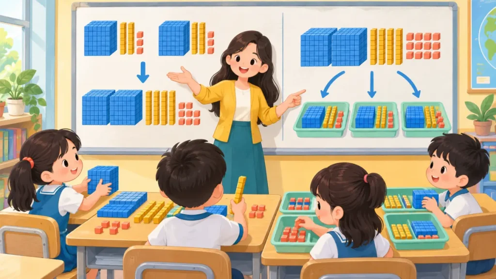 Bài tập nhân, chia số có nhiều chữ số lớp 3